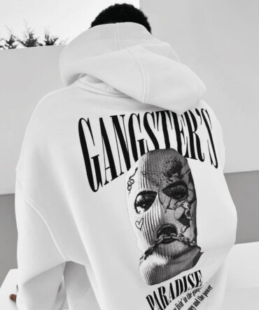 Oversized Men's Casual Fashion Printed Hoodie Sweatshirt