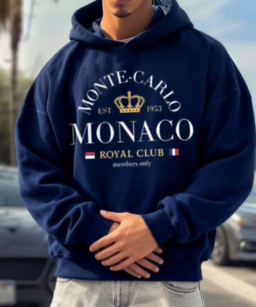 Unisex Oversized Surfing Place Name College Style Logo Print Casual Hoodie