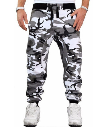 Camouflage Pants Men Hip Hop Casual Pants Loose Trousers Fashion Urban Mid Waist Pants