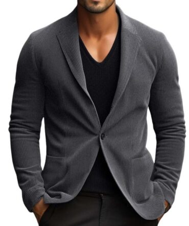 Men's Vintage Casual Corduroy Blazer