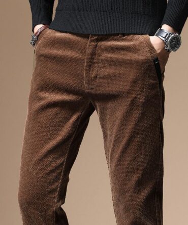 Men's Corduroy Youth Business Loose Pants