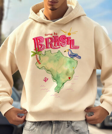Unisex Oversized Surfing Place Name College Style Logo Print Casual Hoodie