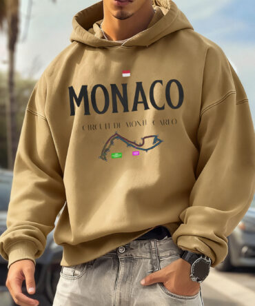 Unisex Oversized Surfing Place Name College Style Logo Print Casual Hoodie