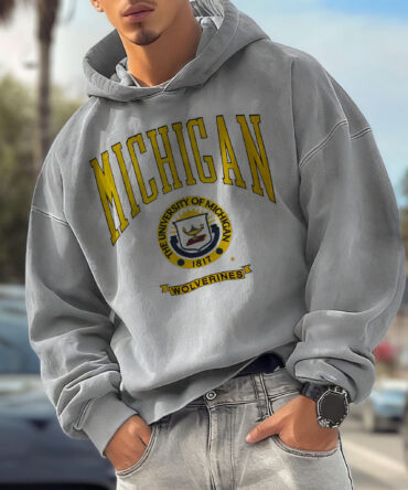 Unisex Oversized Surfing Place Name College Style Logo Print Casual Hoodie