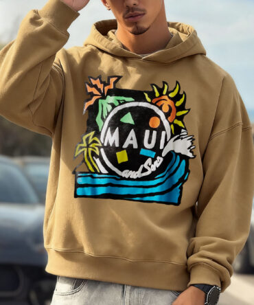 Unisex Oversized Surfing Place Name College Style Logo Print Casual Hoodie