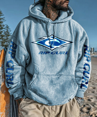 Vacation Surf Lettering Oversized Universal Hoodie